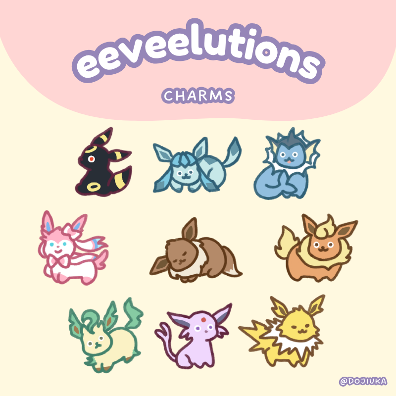 Eeveelution Keychains