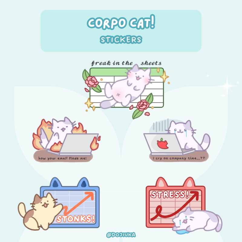 Corpo Cat! Stickers
