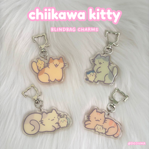 Chiikawa Kitty Keychains