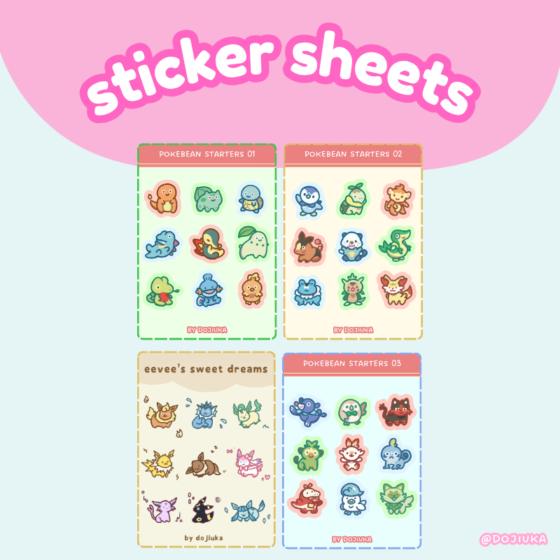 Poke Sticker Sheets